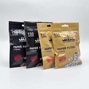 UASAL Natural Unrefined Pre-Rolled Tips Cigarette Filter Rolling Paper for Hand Rolled Cigarettes 120pcs