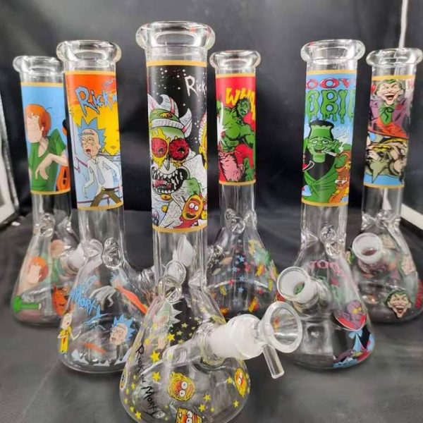 12 inches Rick Print Bong For smoking