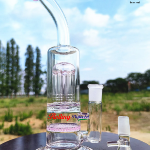 11in Pink Glass Water Pipe Bong Hookah Pipes Bongs Jelly Fish Filter 18mm Bowl
