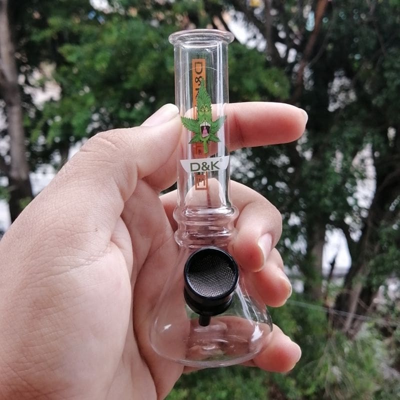 D&K DENGKE 12cm Glass Hookah mini Bong